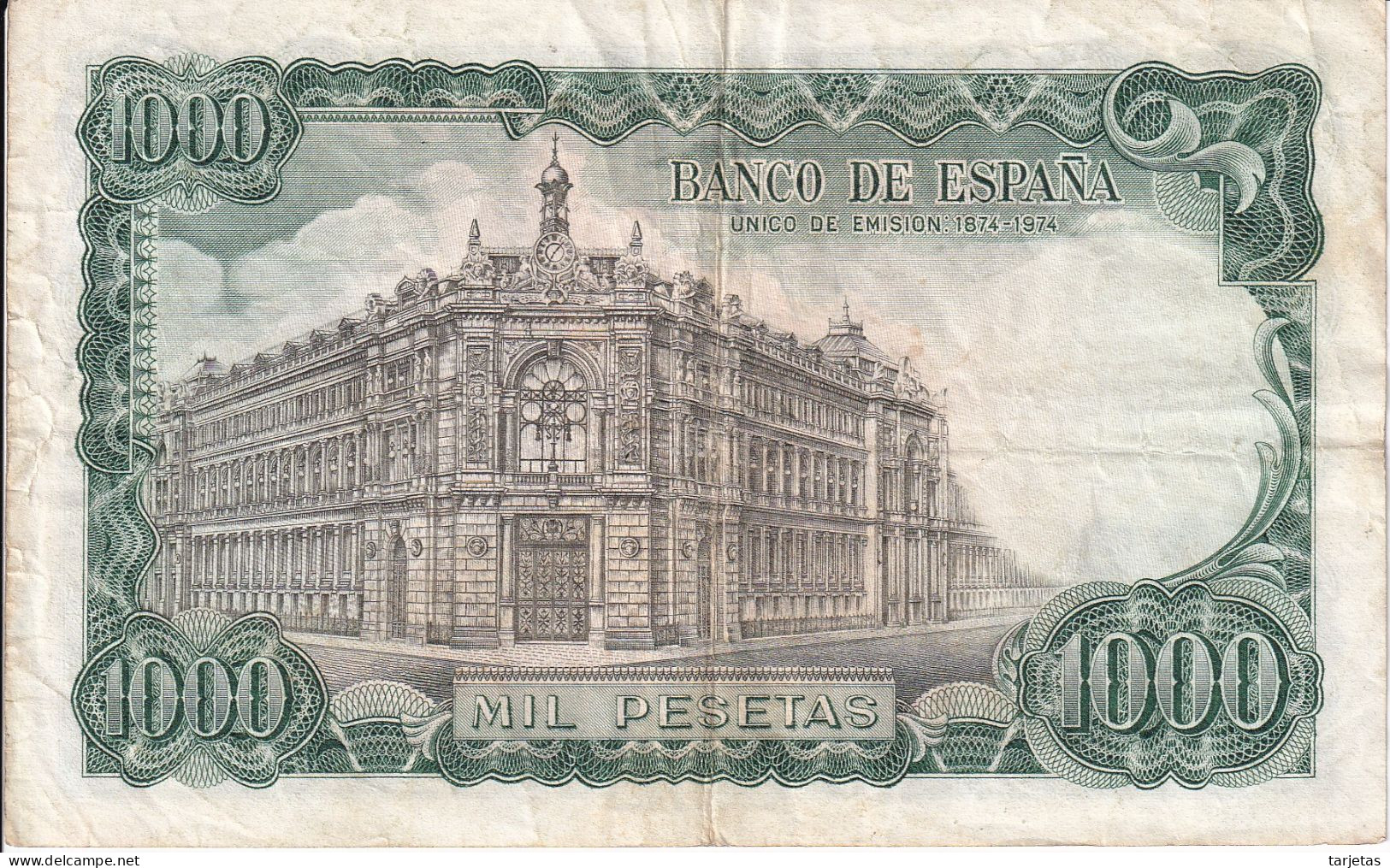 BILLETE DE ESPAÑA DE 1000 PTAS DEL AÑO 1971 JOSE ECHEGARAY SERIE K (BANKNOTE) - 1000 Peseten