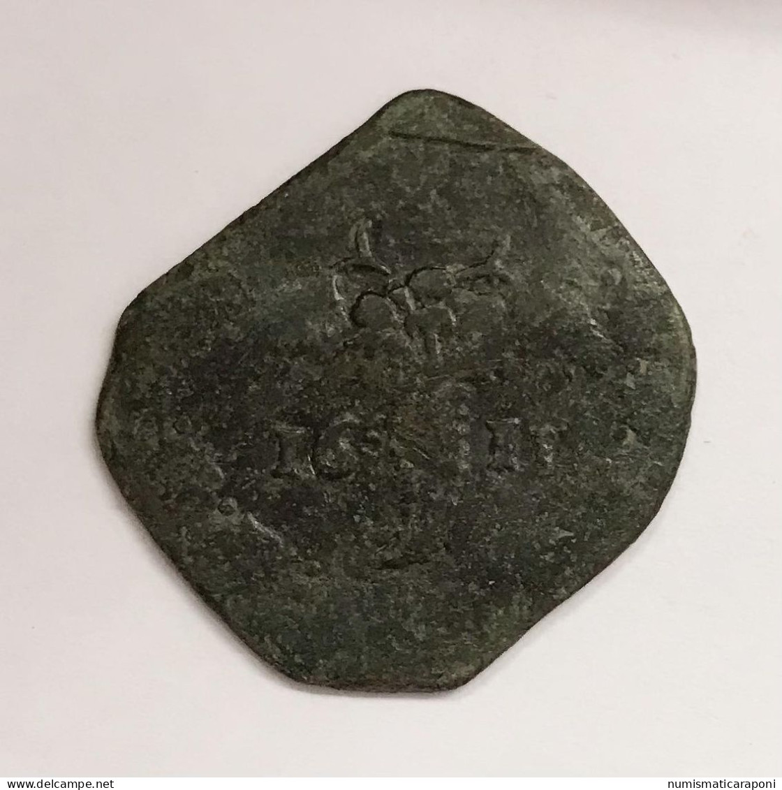 Napoli Filippo III° 1598 - 1621 Tornese 1611  Mir 222/3 Nc E.931 - Due Sicilie