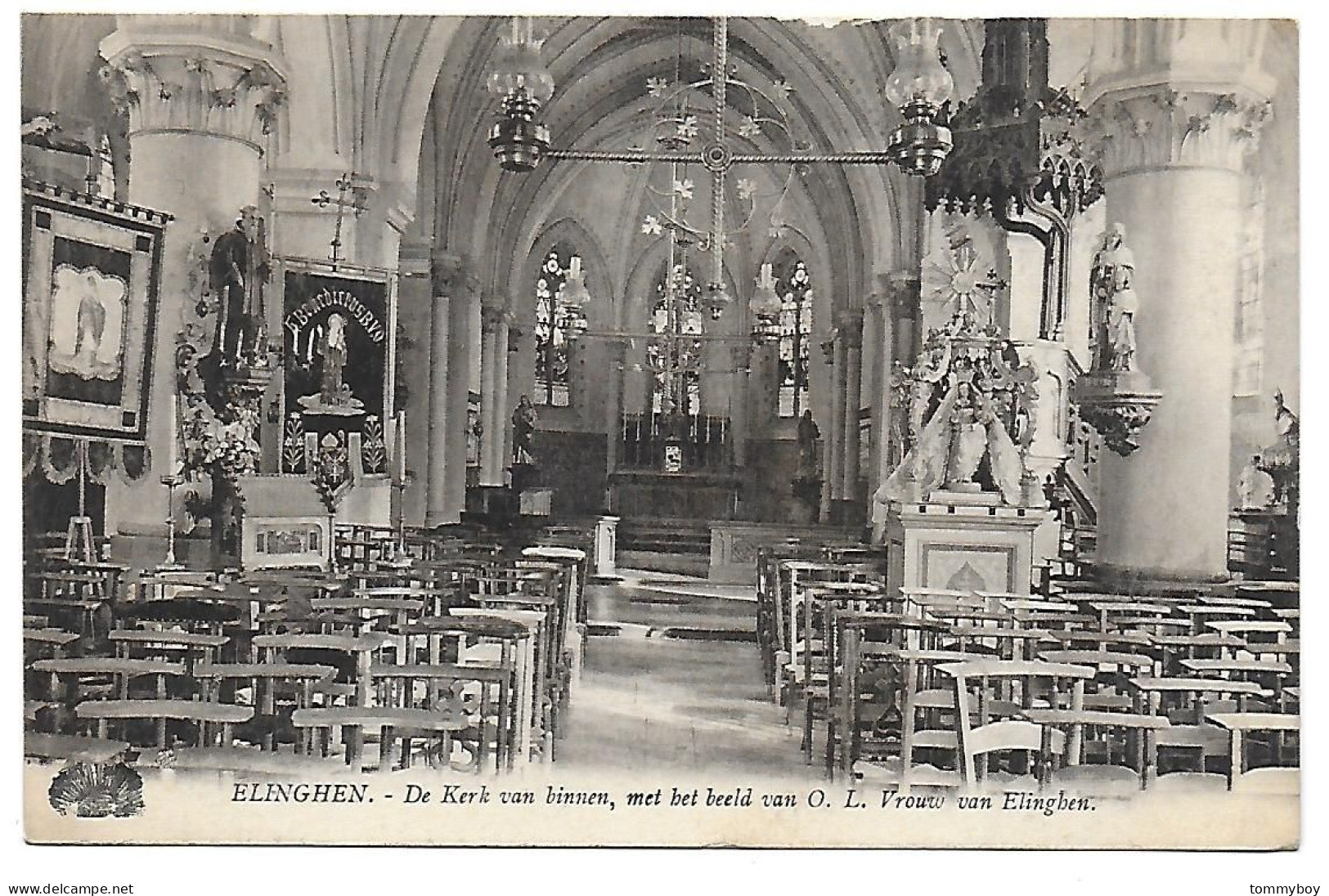 CPA Elinghen, De Kerk Van Binnen - Pepingen