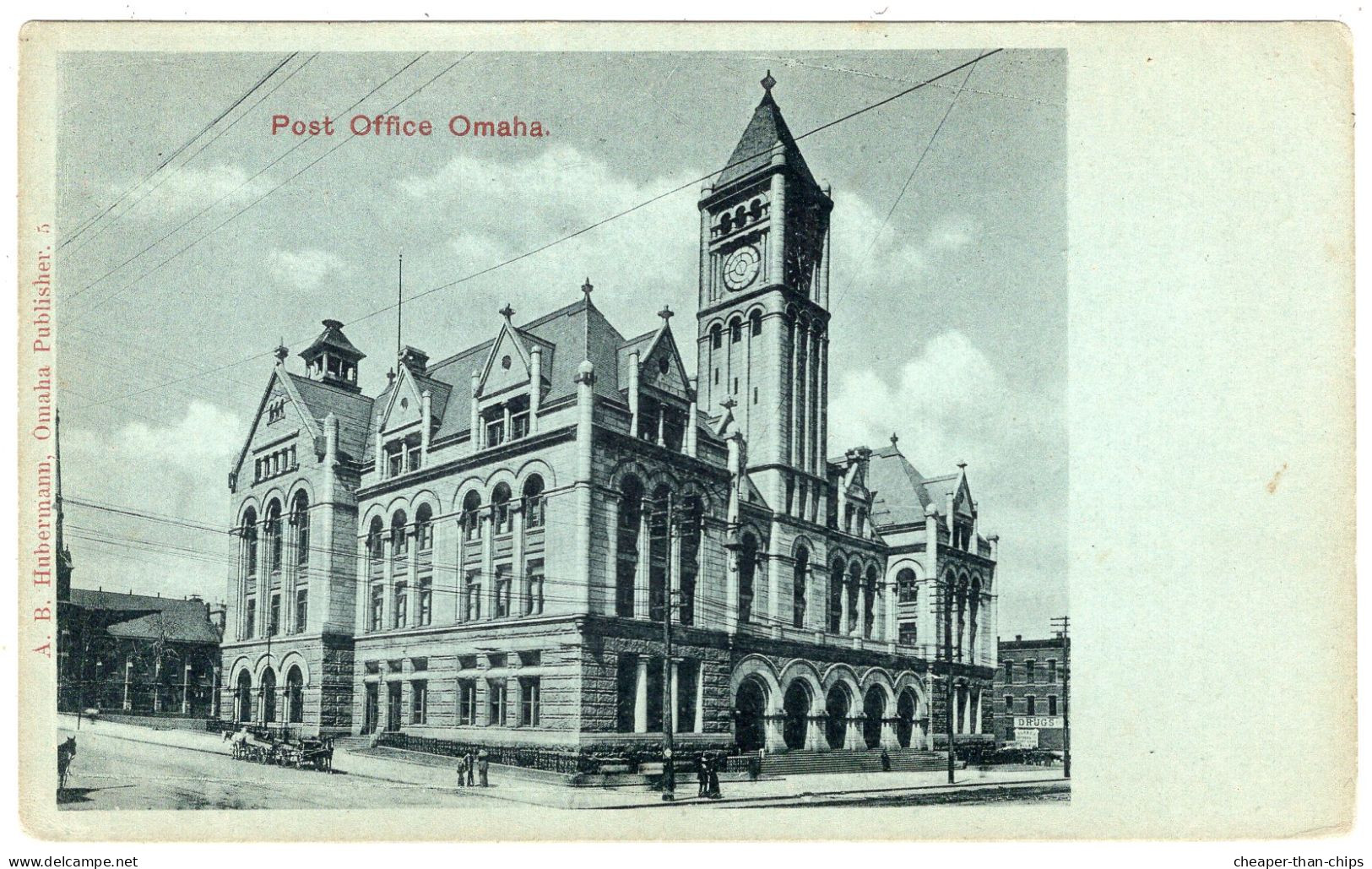 OMAHA - Post Office - Hubermann - Undivided Back - Omaha