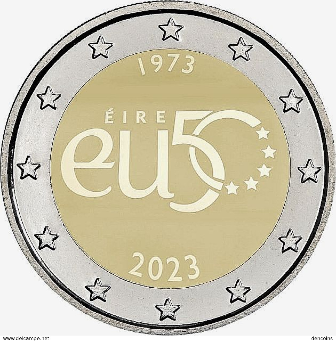 2 Euro IRLANDA 2023 ADHESION EU - IRELAND EIRE - UNC - SIN CIRCULAR - NEW 2€ - Irlanda