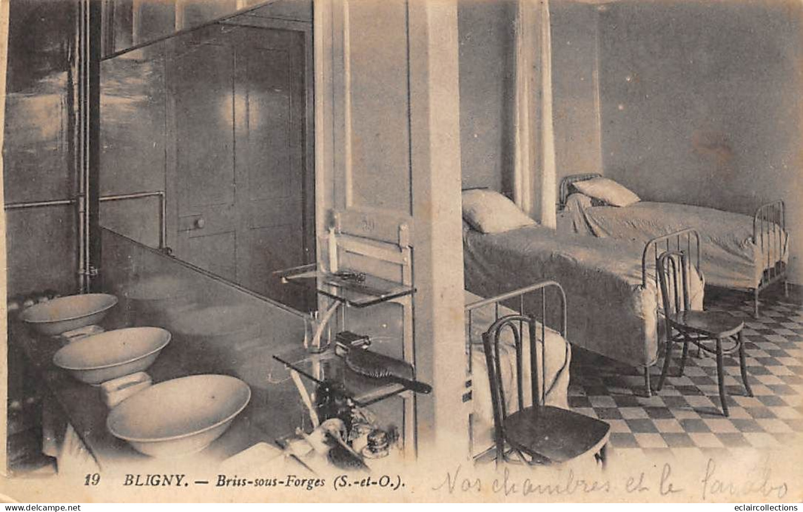 Bligny            91          Sanatorium   Chambre Et Lavabo   N° 19    (voir Scan) - Autres & Non Classés