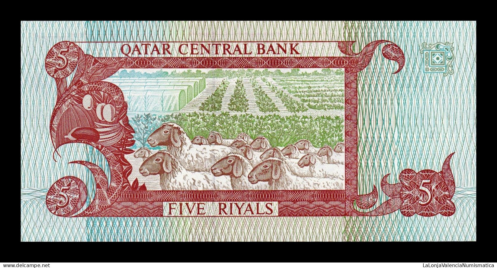 Catar Qatar 5 Riyals 1996 Pick 15a Sc Unc - Qatar