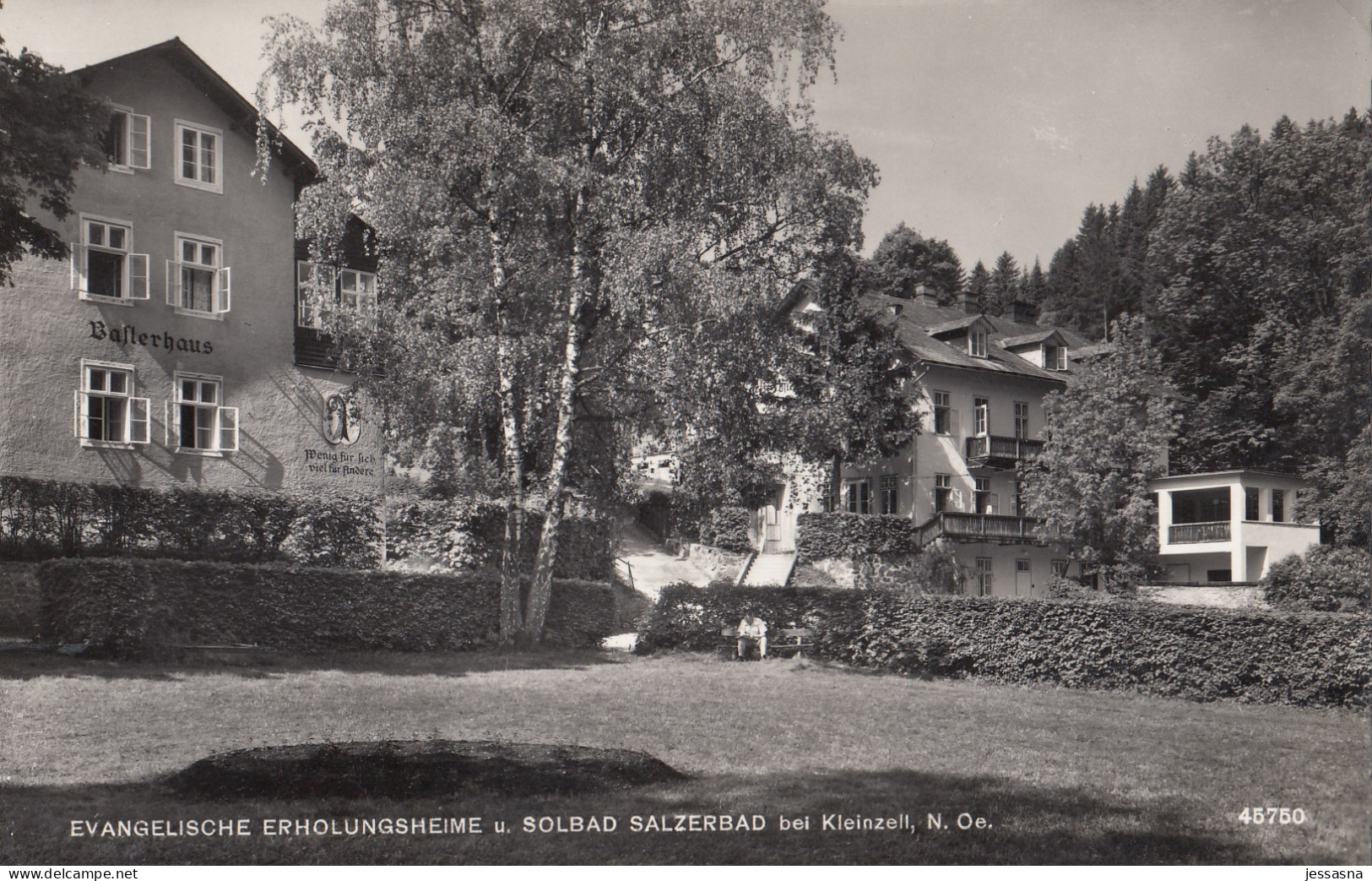 AK - KLEINZELL - Evangel. Erholungsheime U. Solbad Salzerbad - Baslerhaus 1959 - Lilienfeld