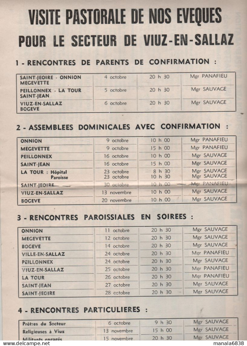 Alpes 74 L'Echo Du Mole 1977 Bulletin Interparoissial Viuz En Sallaz - Rhône-Alpes