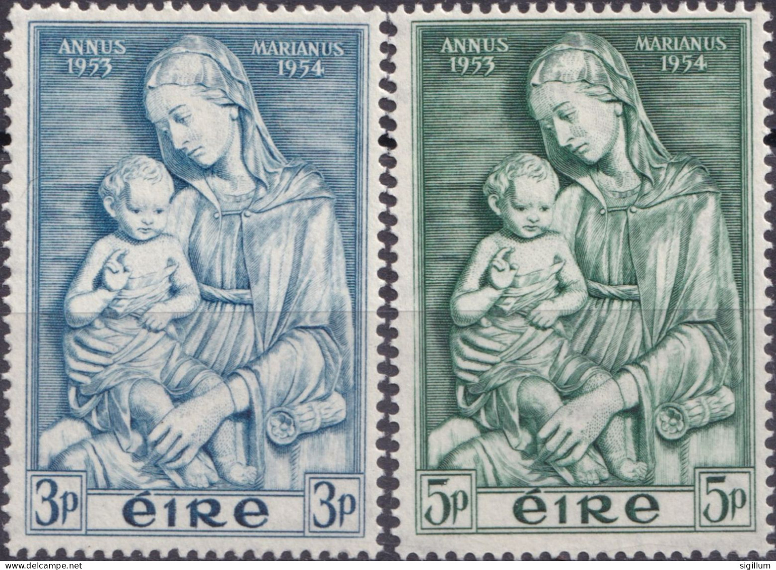 IRLANDA 1950 - ANNO MARIANO - SERIE COMPLETA NUOVA MLH - Unused Stamps