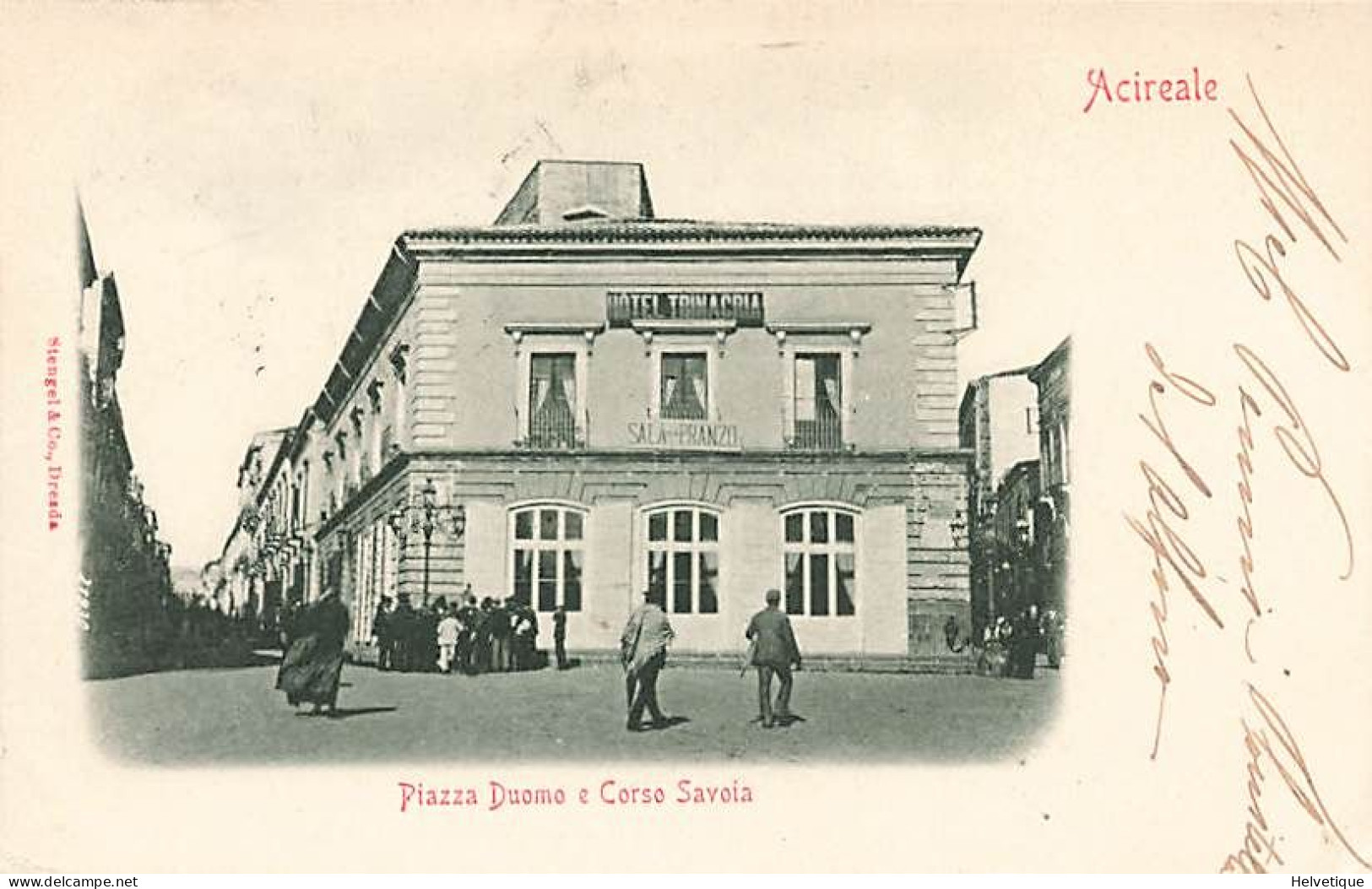 Acireale Piazza Duomo E Corso Savoia 1901 - Acireale