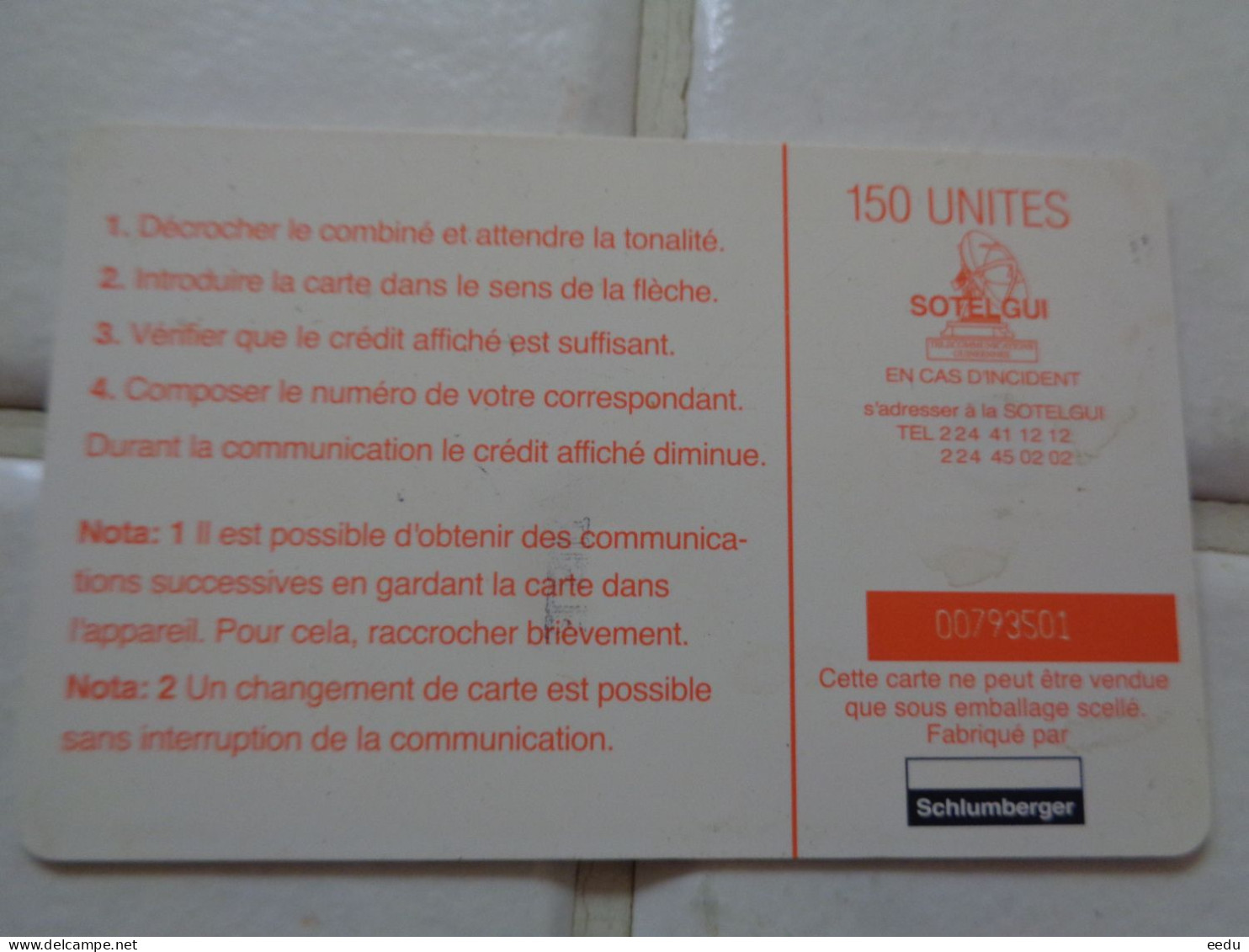 Guinea Phonecard - Guinée