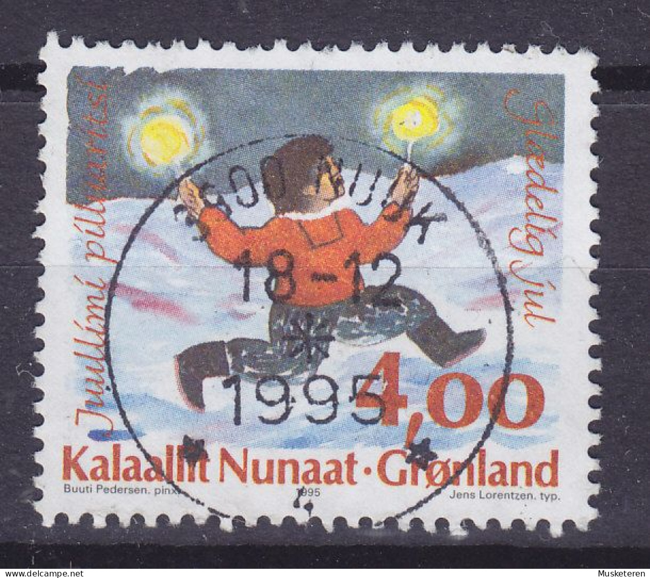 Greenland 1995 Mi. 279, 4.00 (Kr) Weihnachten Christmas Jul Noel Natale Navidad Deluxe NUUK Cancel !! - Gebruikt