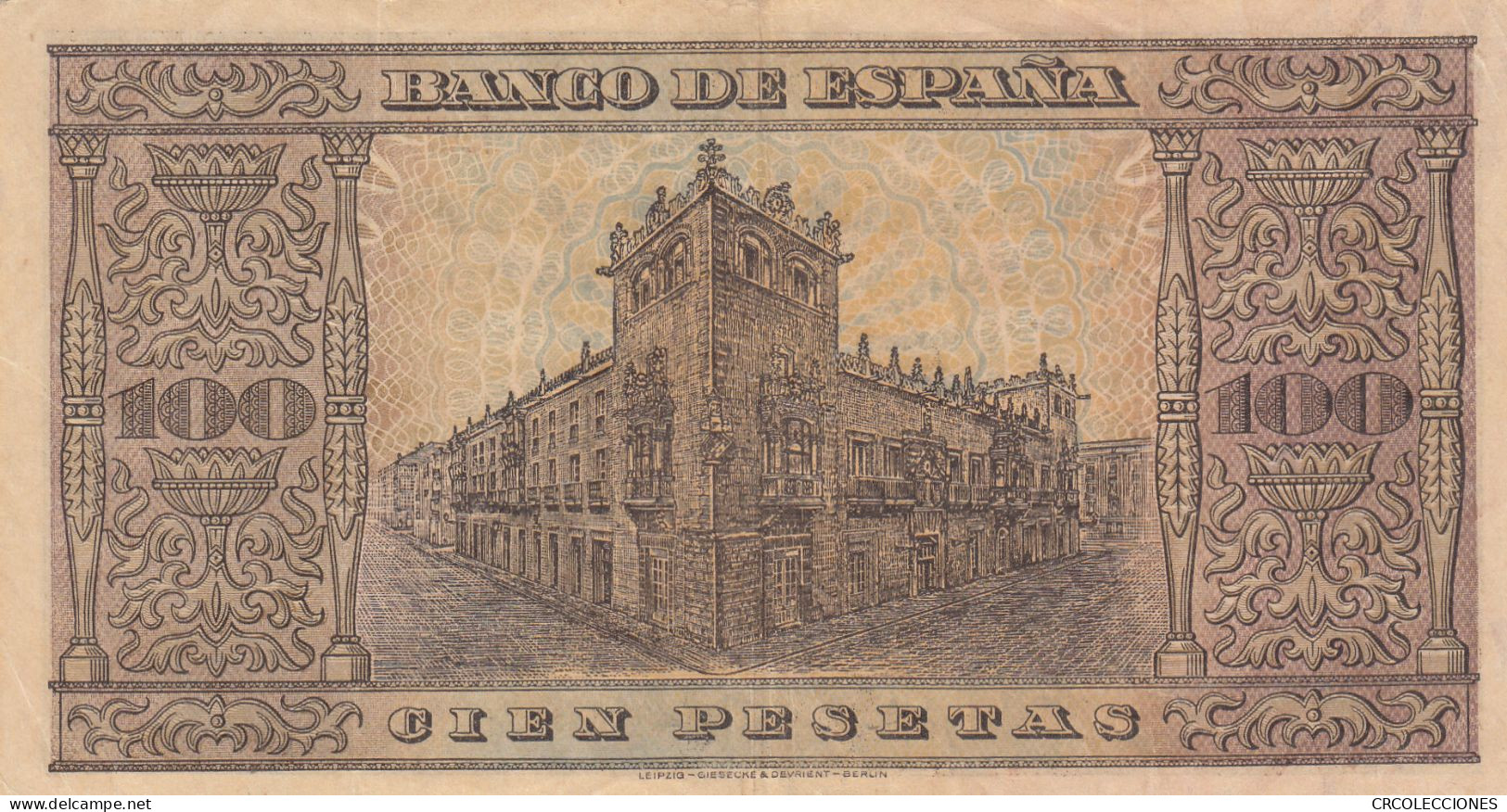 H0131 BILELTE ESPAÑA 100 PESETAS 1938 EBC - 100 Peseten