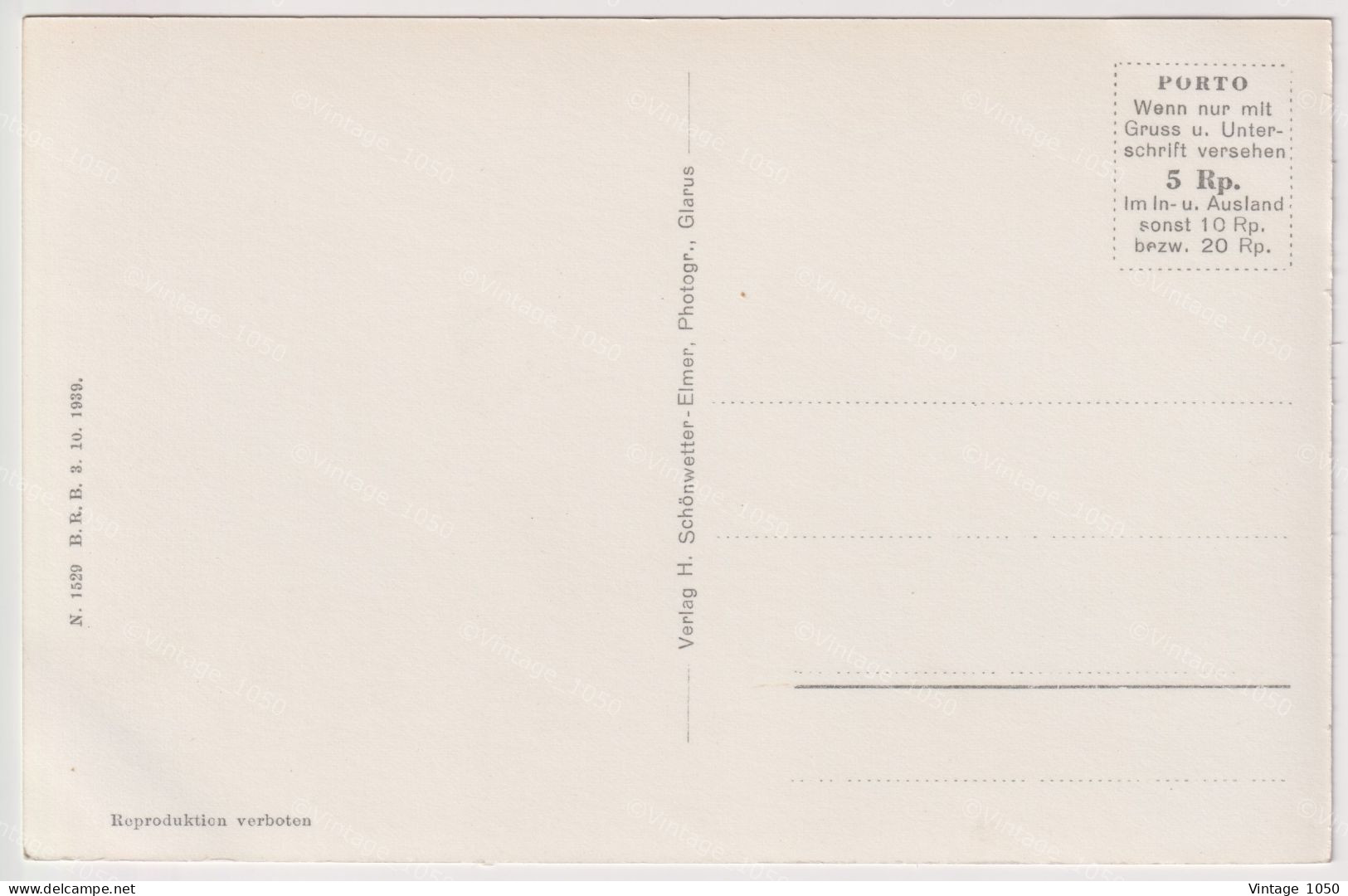 Blick Von AMDEN Auf OBSTALDEN FILZBACH Und MÜRTSCHENSTOCK N°1862 Edit. Schönwetter  Circa 1950 +/- 9x14cm #260674 - Filzbach