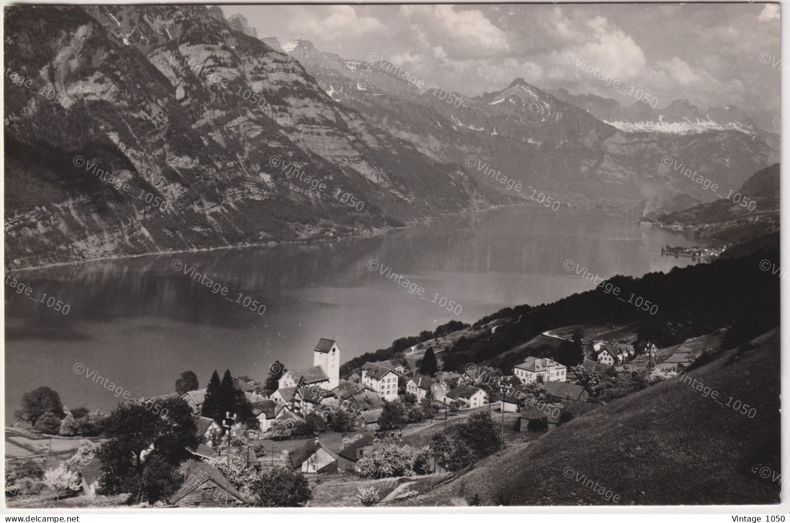 OBSTALDEN  Walensee  Circa 1950 +/- 9x14cm #260675 - Obstalden