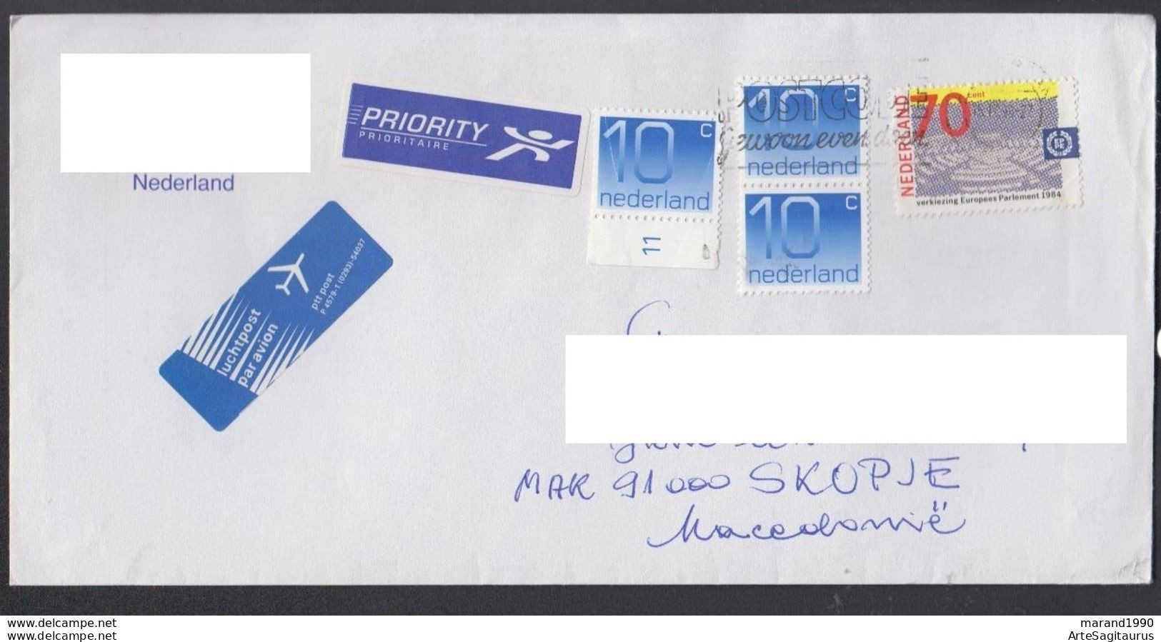 NETHERLAND, COVER REPUBLIC OF MACEDONIA (006) - Lettres & Documents