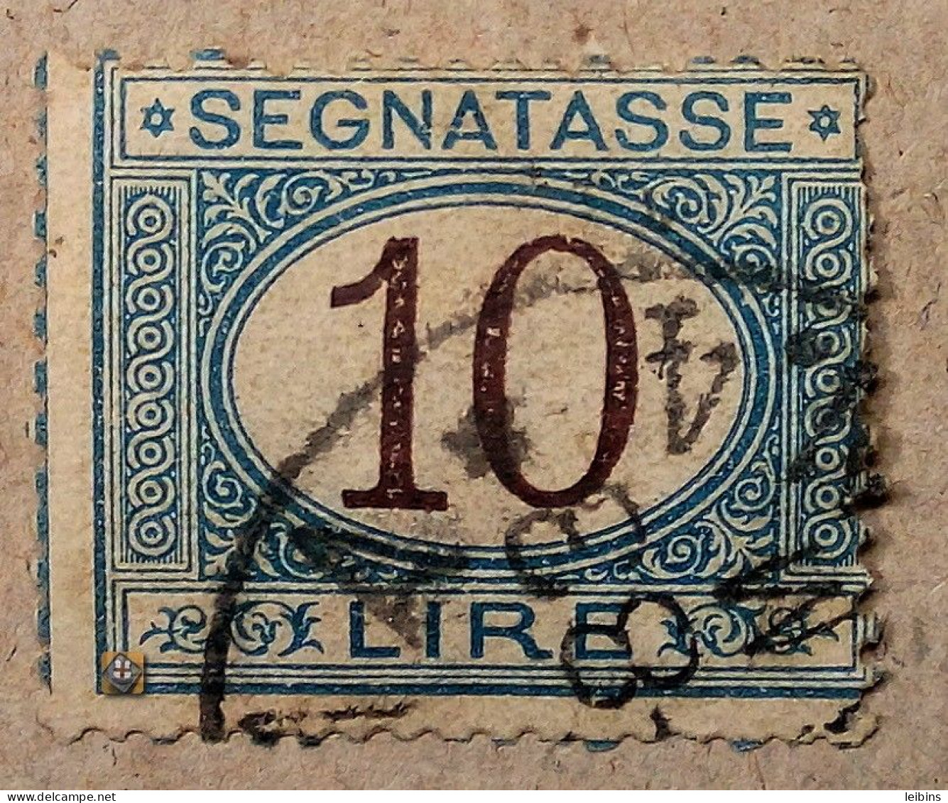 1870 Italien Mi.P 14, 10L /o - Taxe
