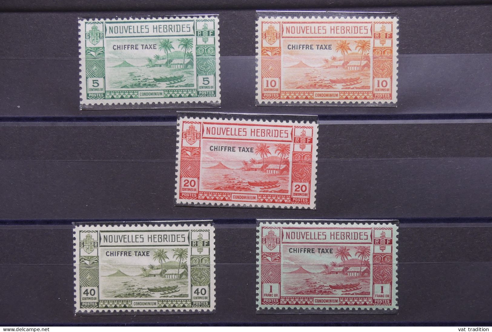 NOUVELLES HEBRIDES - Taxe La Série 11/15 ** - A 633 - Timbres-taxe