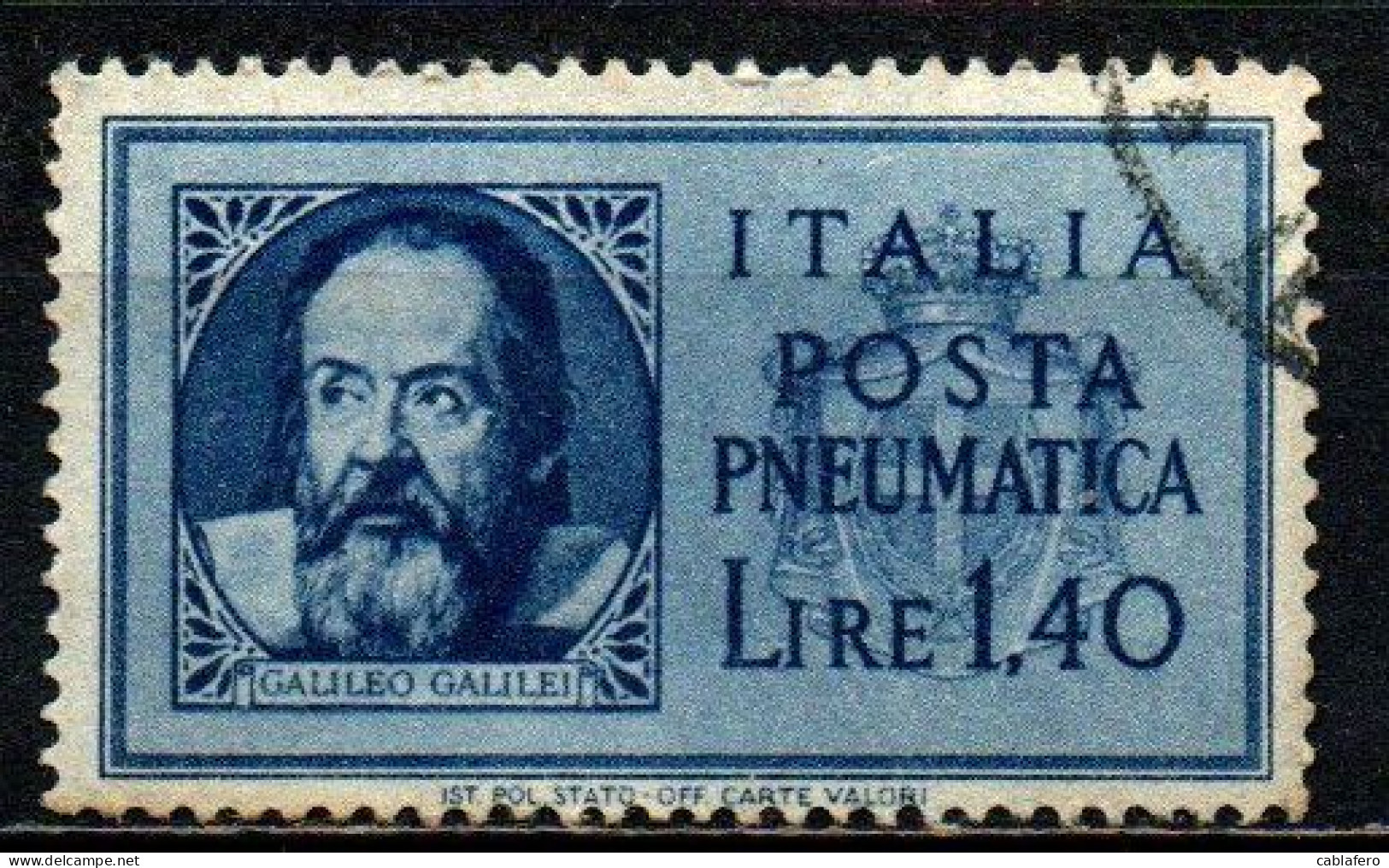 ITALIA LUOGOTENENZA - 1945 - GALILEO GALILEI - USATO - Used