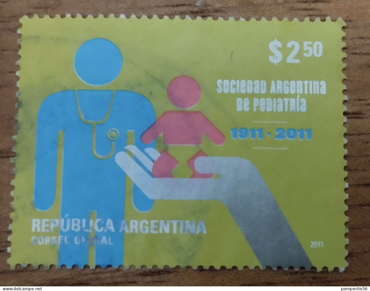 ARGENTINA - AÑO 2011 - Centenario De La Sociedad Nacional De Pediatría. Used - Gebraucht