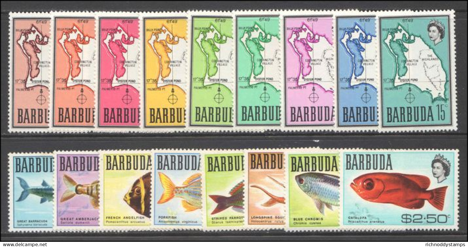 Barbuda 1968-70 Set Unmounted Mint. - Barbuda (...-1981)