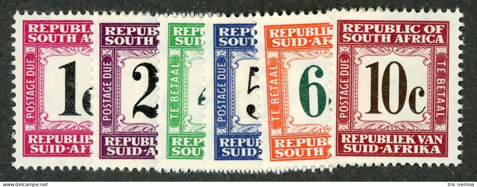 5553 BCx S. Africa 1967 Scott J67-72 Mlh* (Lower Bids 20% Off) - Impuestos