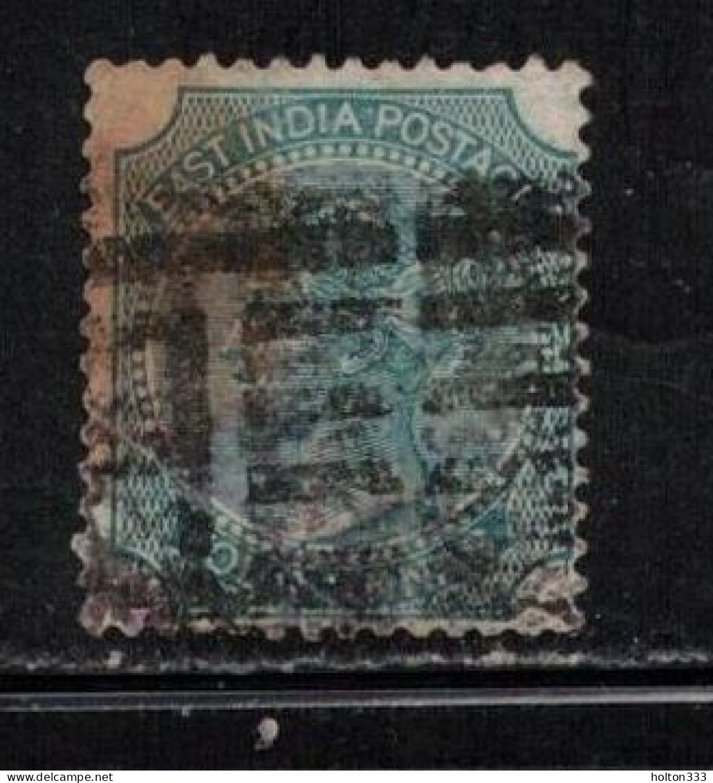 INDIA Scott # 26b Used - QV - Hinge Remnant & Stain - 1854 East India Company Administration