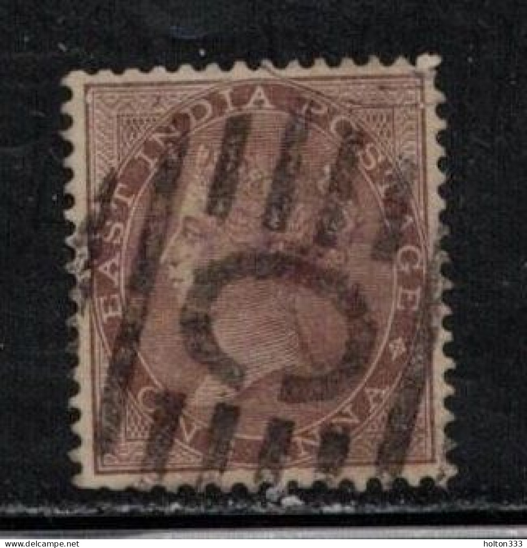 INDIA Scott # 22 Used - QV - Hinge Remnant - 1854 Compañia Británica De Las Indias