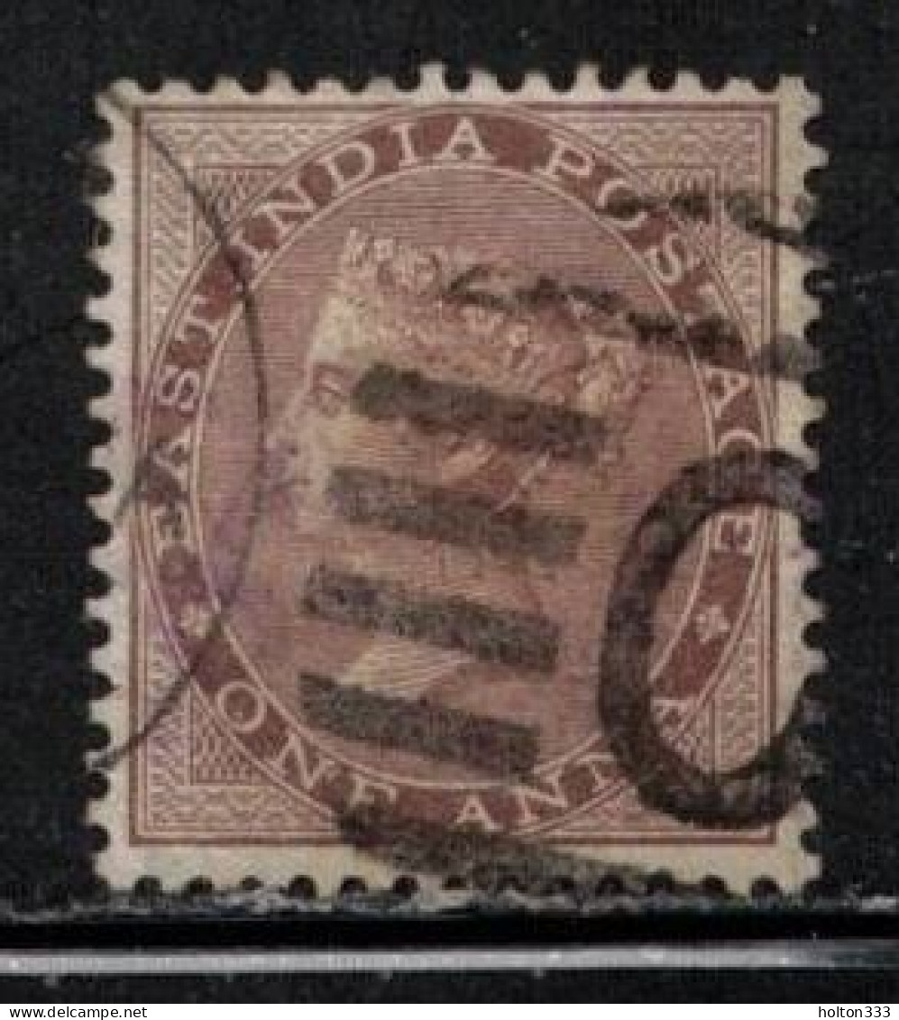 INDIA Scott # 22 Used - QV - Hinge Remnant 2 - 1854 Compagnia Inglese Delle Indie