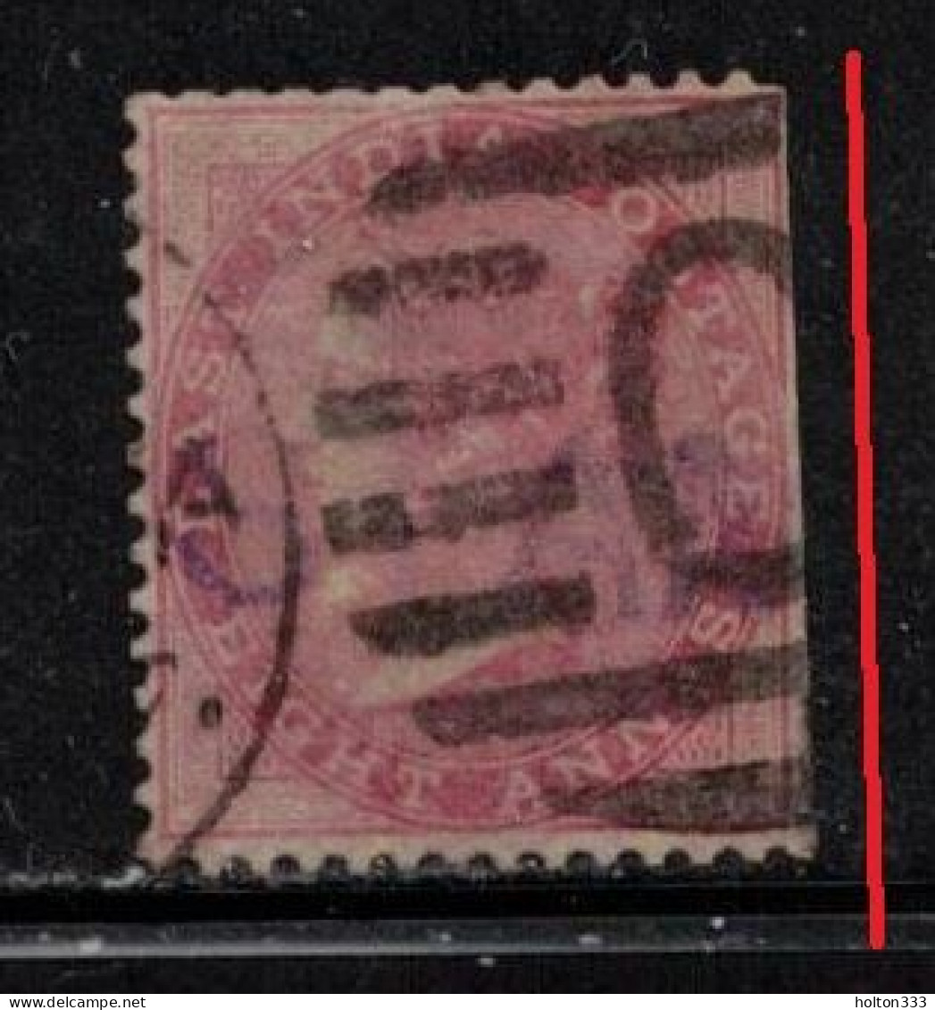 INDIA Scott # 25 Used - QV - Hinge Remnant - Clipped Perfs On Right CV $85 - 1854 East India Company Administration
