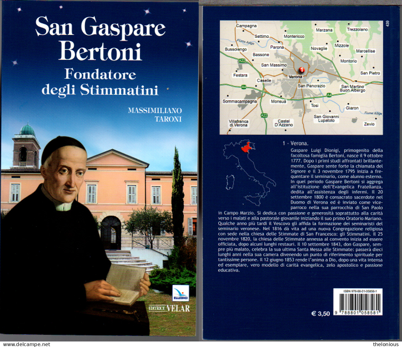 # San Gaspare Bertoni - Fondatore Degli Stimmatini - Massimiliano Tironi - 2015 - Religione