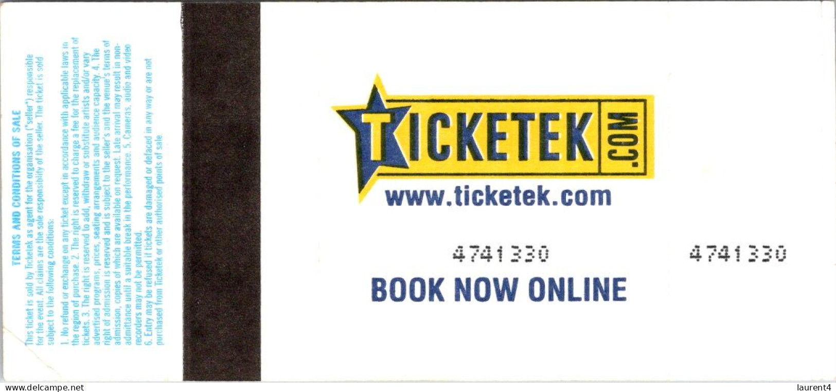 8-7-2023 (1 S 36) Australia - VIC - Ticketek - Australian Open 2002 (3 Used Tickets) - Otros & Sin Clasificación