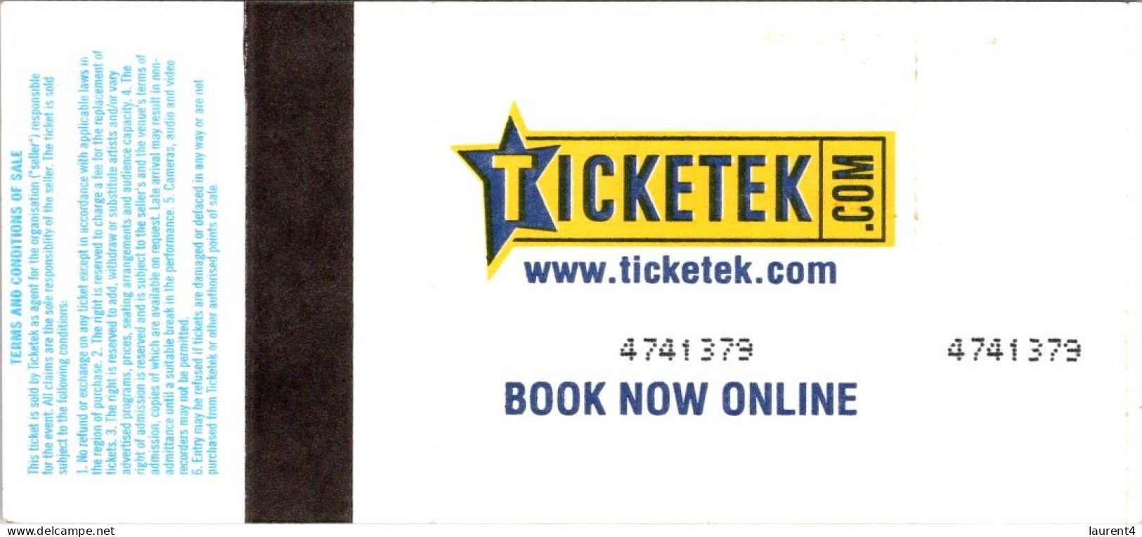 8-7-2023 (1 S 36) Australia - VIC - Ticketek - Australian Open 2002 (3 Used Tickets) - Autres & Non Classés