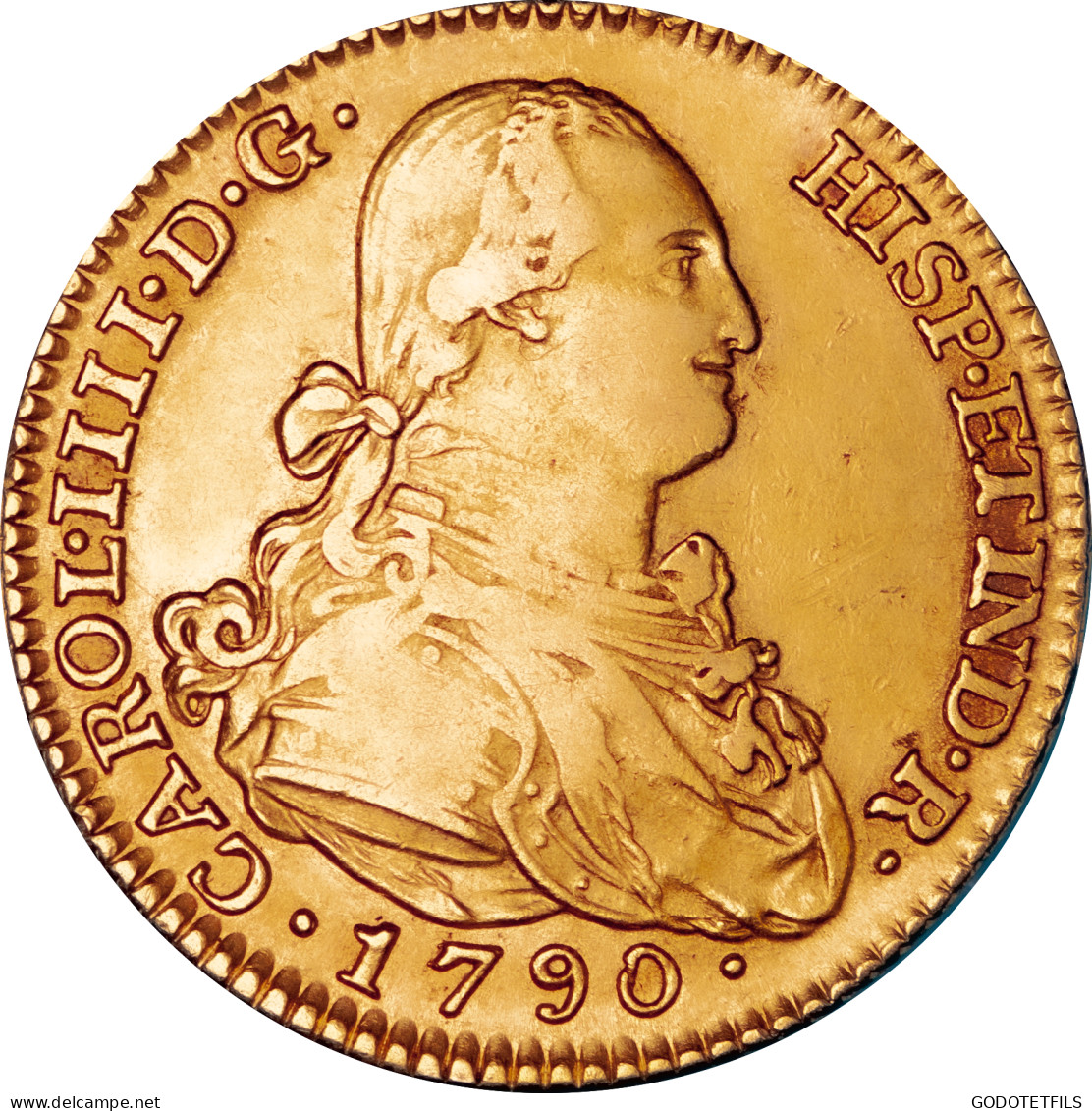 ESPAGNE 2 Escudos Charles IV 1790 - Verzamelingen
