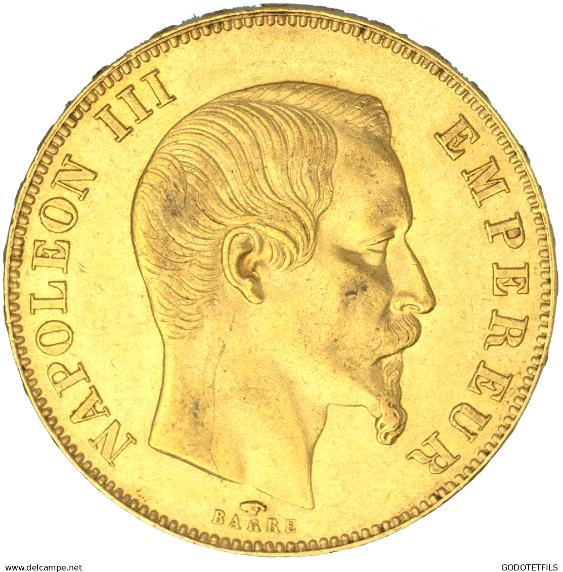 Second-Empire-50 Francs Napoléon III, Tête Nue 1857 Paris - 50 Francs-or