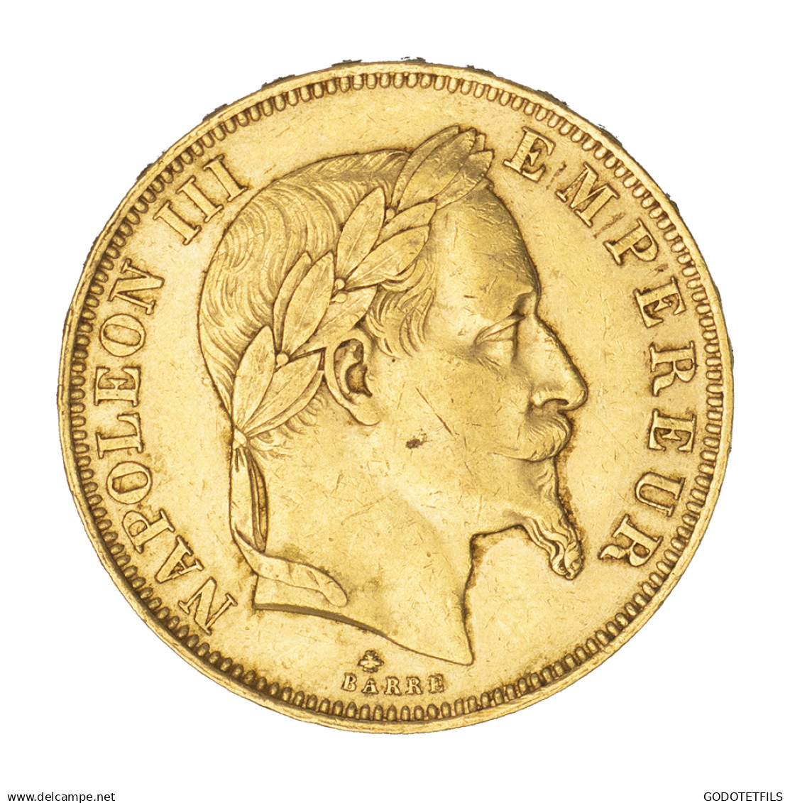 Second-Empire-50 Francs Napoléon III, Tête Laurée 1862 Paris - 50 Francs (goud)