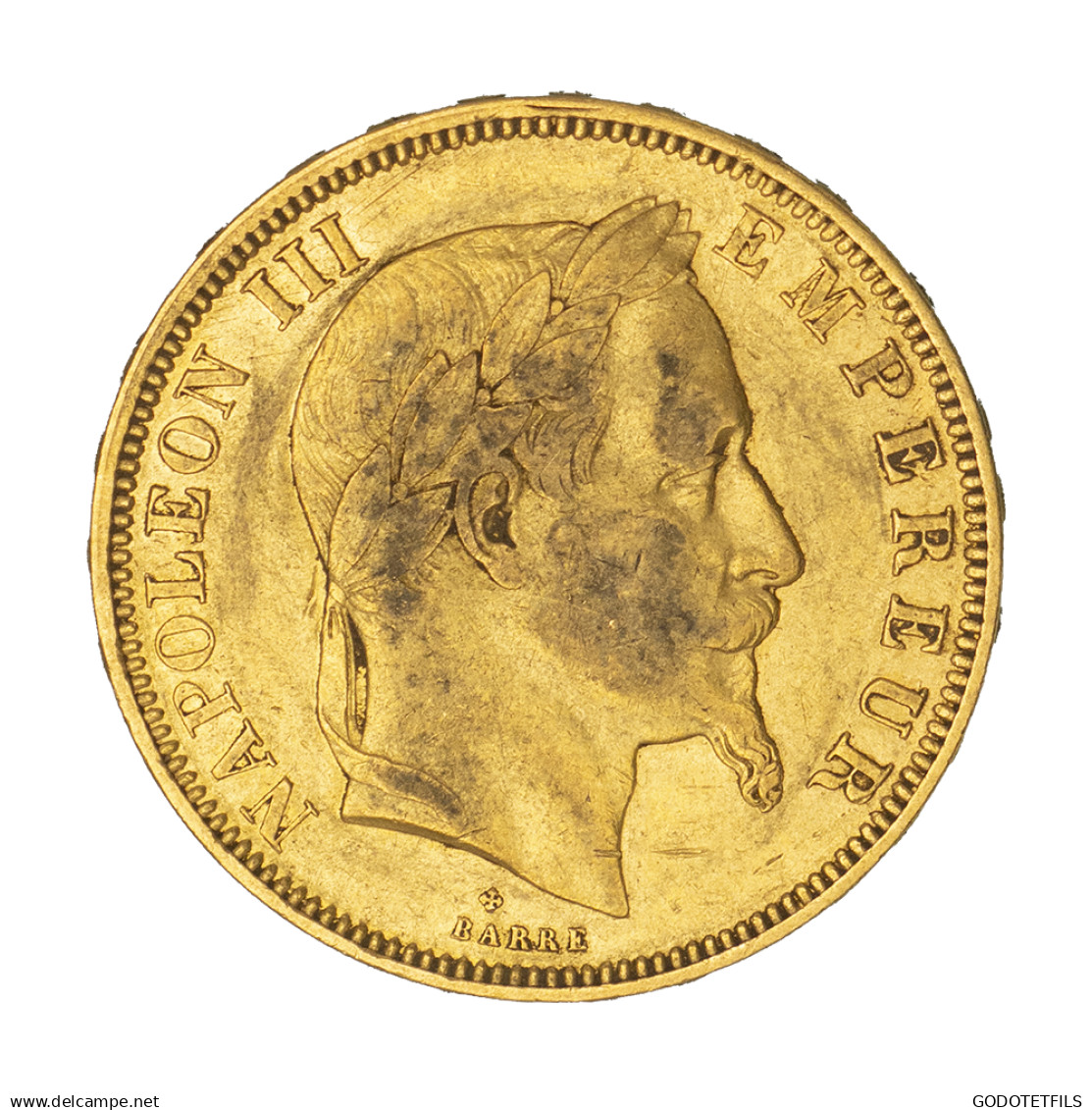 Second-Empire-50 Francs Napoléon III, Tête Laurée 1862 Strasbourg - 50 Francs (gold)
