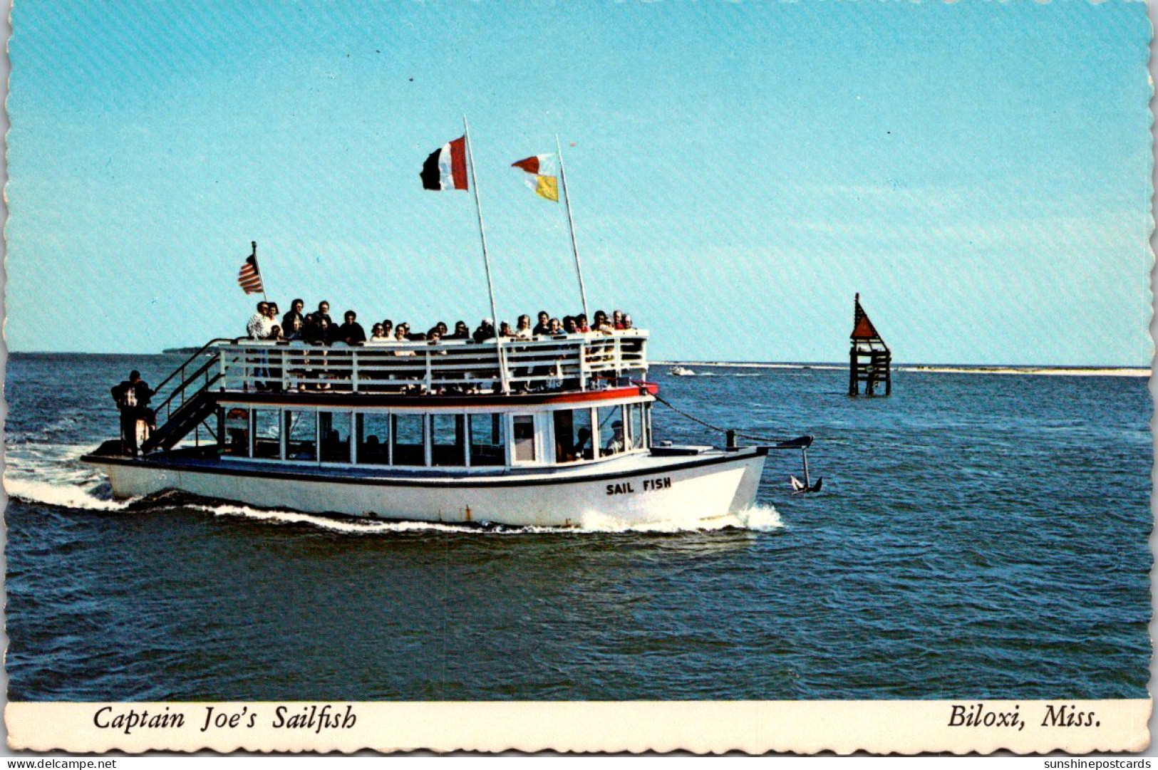 Mississippi Biloxi Captain Joe Smith's "Sailfish" Harbor Tour Boat - Andere & Zonder Classificatie