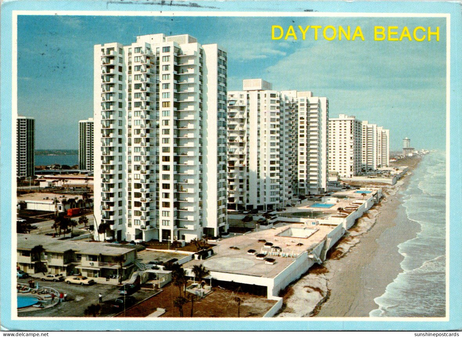 Florida Daytona Beach High Rise Condominiums Along The Atlantic Ocean 1987 - Daytona