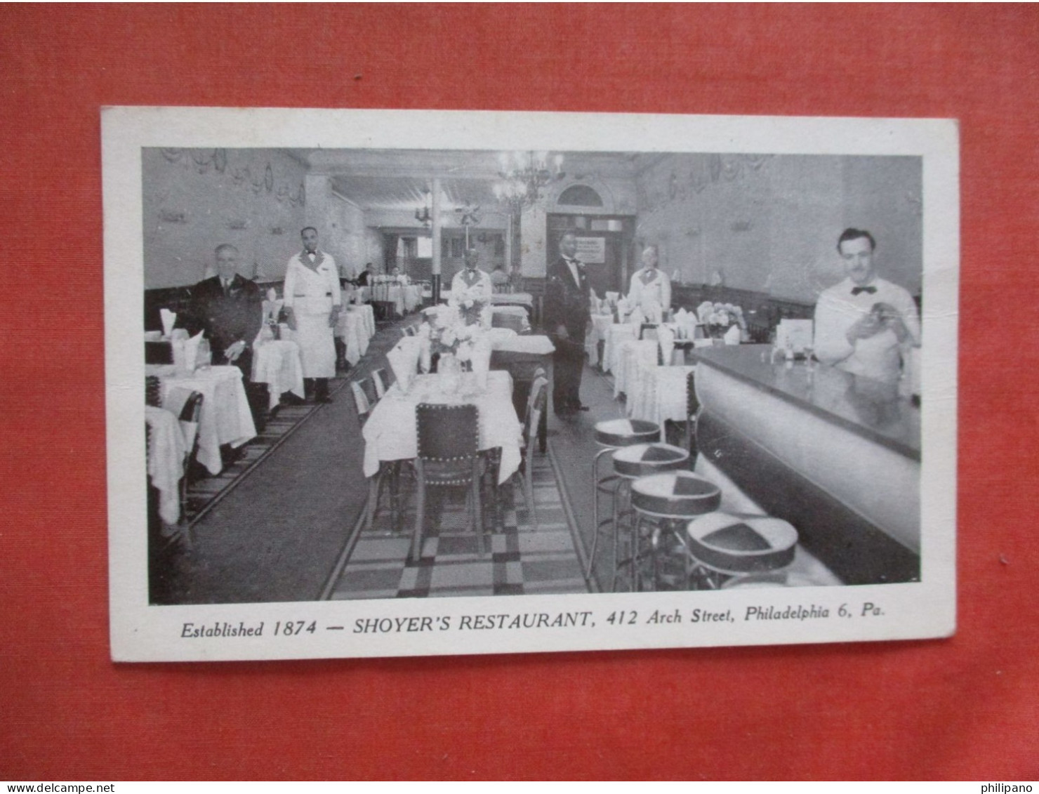 > Black Americana       Waiter Staff     Shoyer's Restaurant Philadelphia Pa.     Ref 6130 - Black Americana