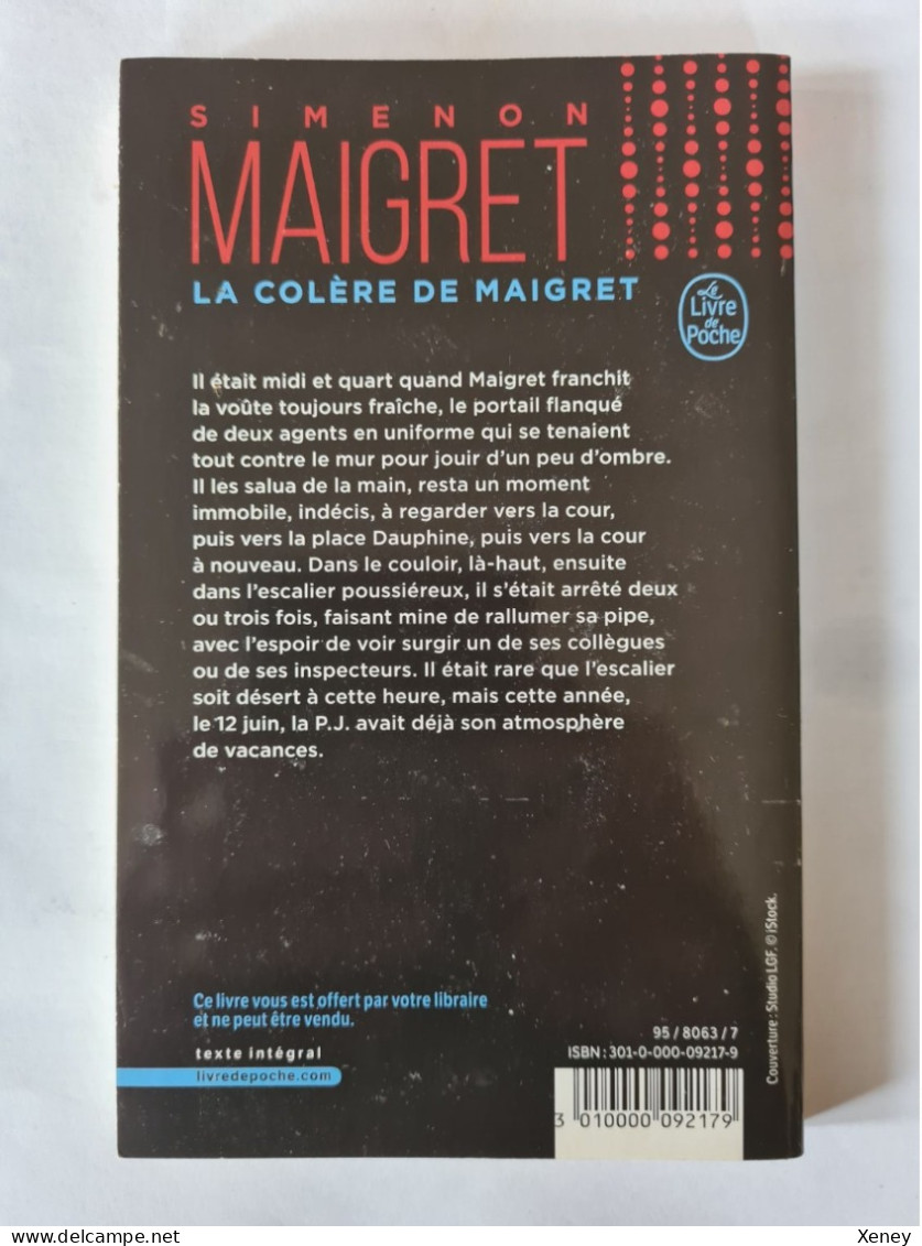 Georges Simenon "La Colère De Maigret" - Simenon