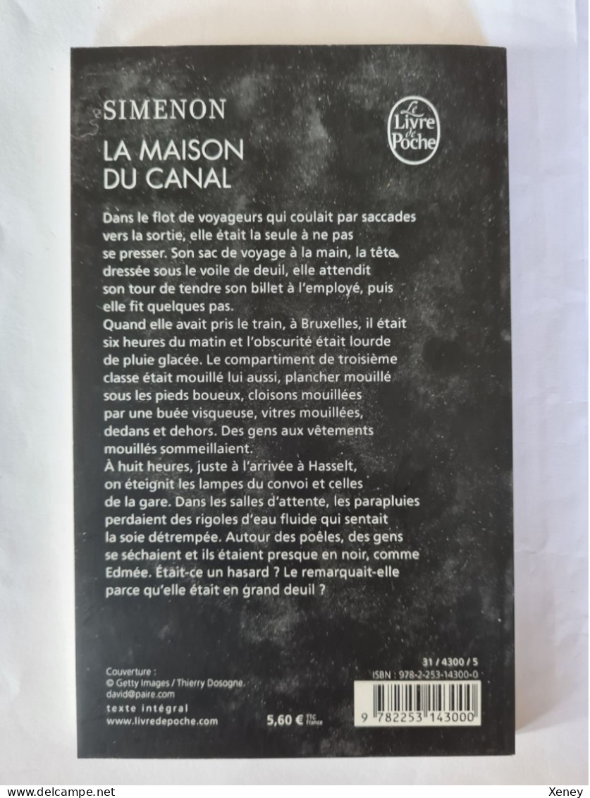 Georges Simenon "La Maison Du Canal" - Simenon