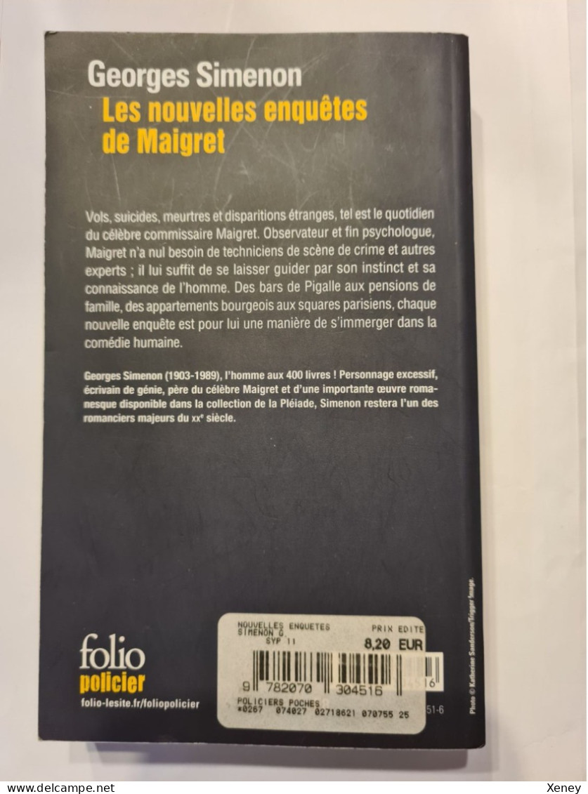 Georges Simenon "Les Nouvelles Enquêtes De Maigret" - Simenon