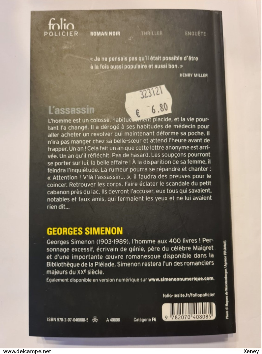 Georges Simenon "L'assassin" - Simenon