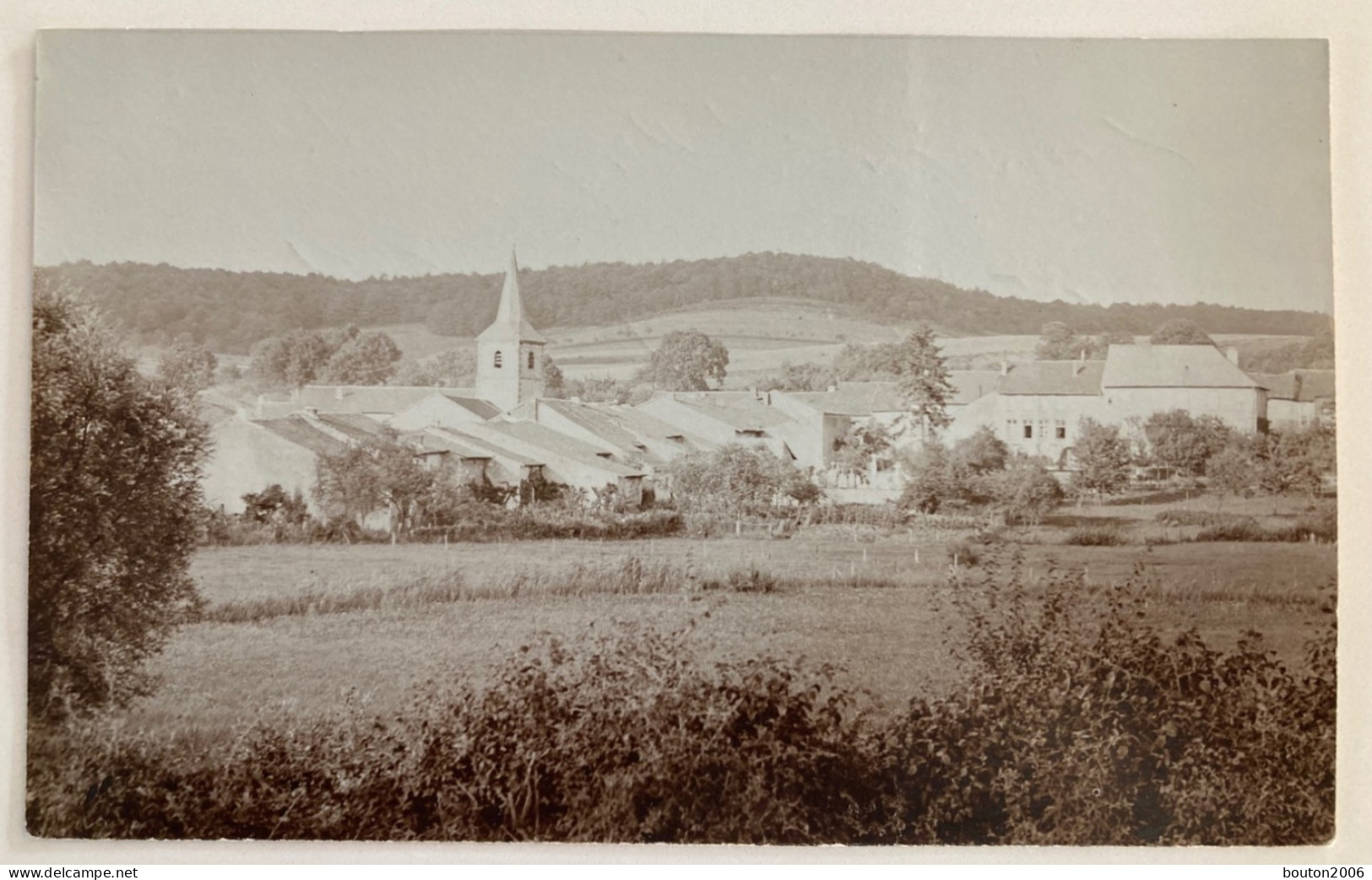 Rare Harprich Carte Photo Vue Générale Près De Morhange Jamais Vue Sur Delcampe - Morhange