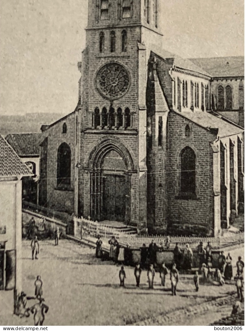 Bechy Bechingen église Très Animée Vue De Rue Et Intérieur - Metz Campagne