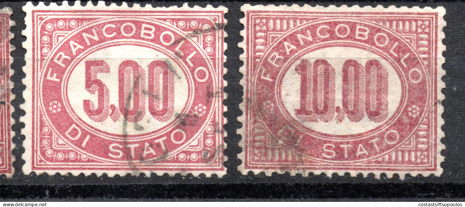 1561,ITALY. 1875 OFFICIALS #1-8 - Servizi