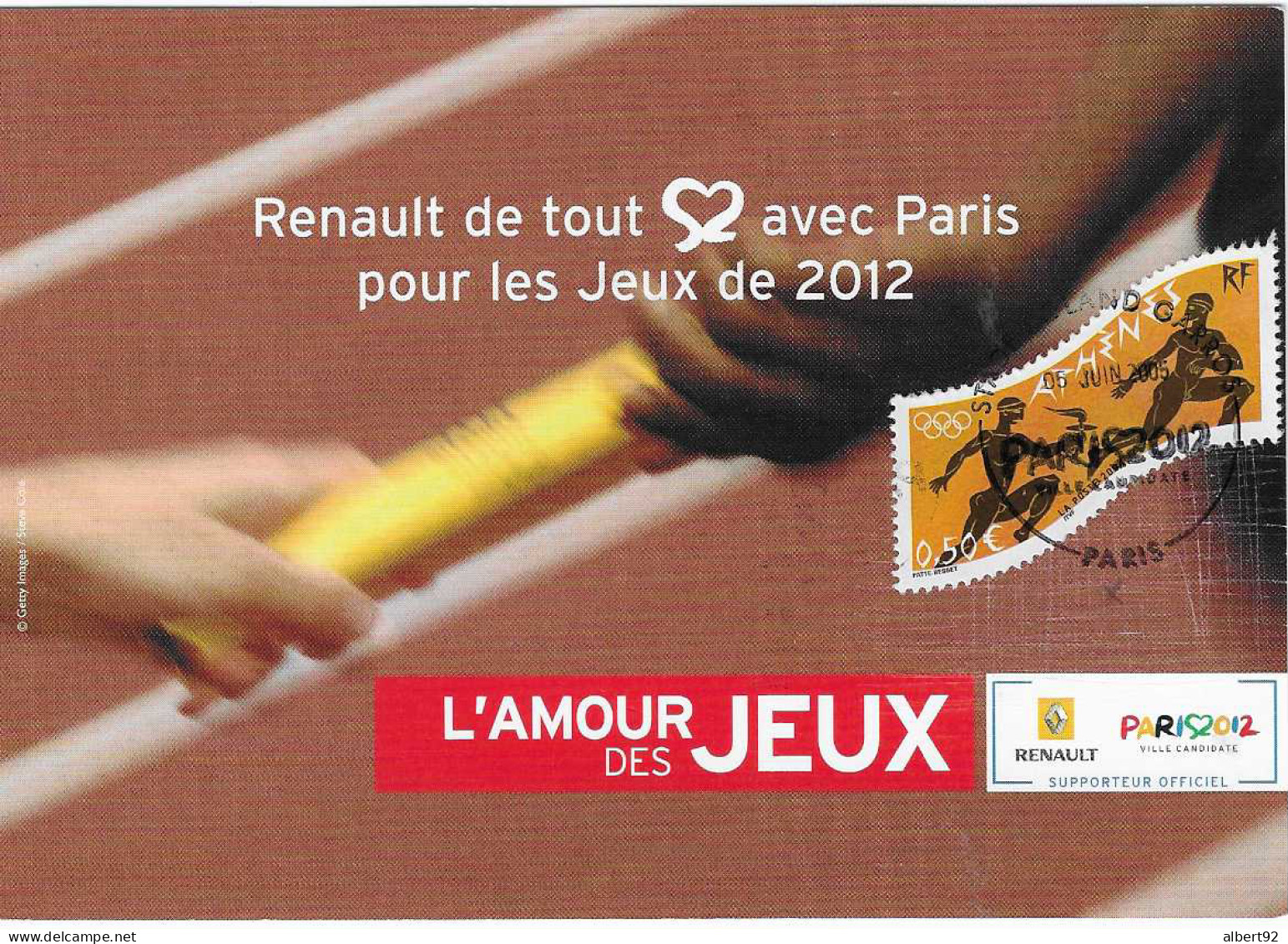 2005 Candidature De Paris à L'Organisation Des Jeux Olympiques De 2012: Carte Athlétisme: Relais (Renault) - Estate 2024 : Parigi