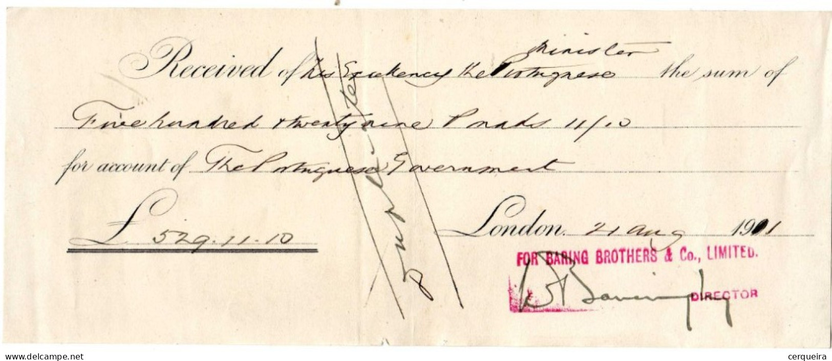 PORTUGUESE GOVERNANT - Lettres & Documents