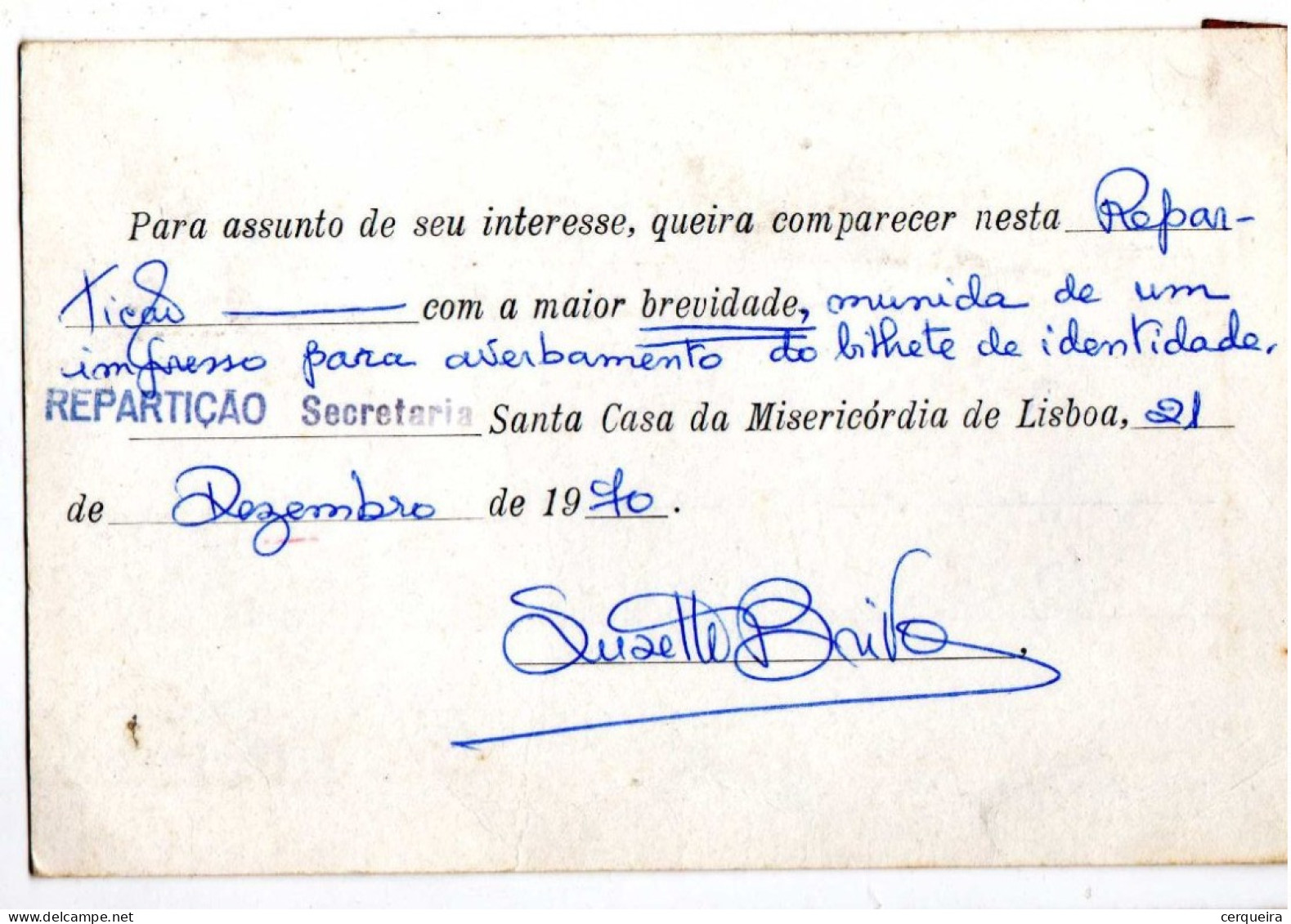 FRANQUIA MECANICAA-SANTA C.MISERICORDIA DE LISBOA - Lettres & Documents