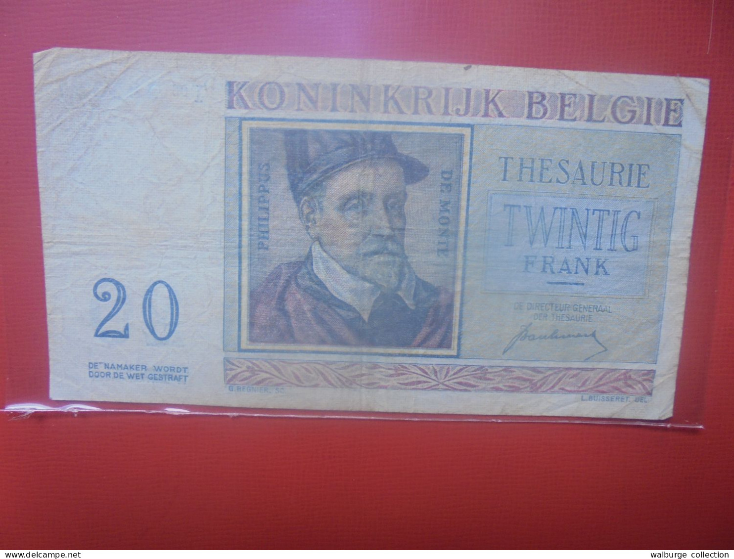 BELGIQUE 20 Francs 1950 Circuler (B.18) - 20 Francs