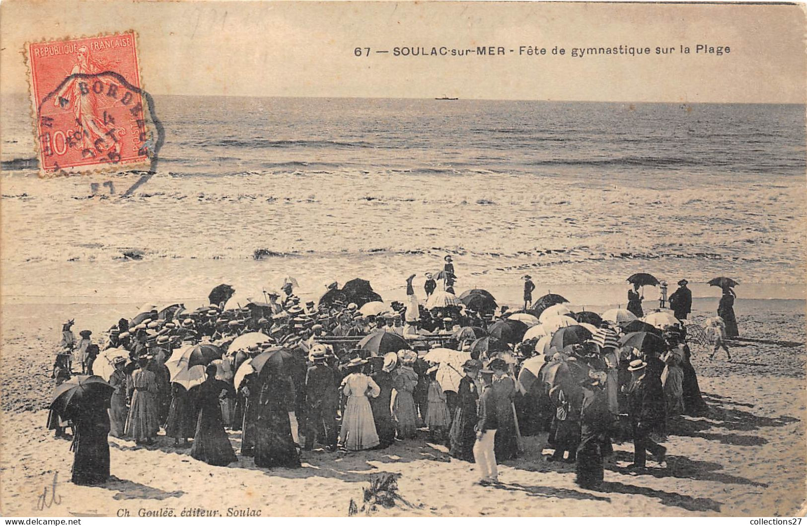 33-SOULAC-SUR-MER - FÊTE DE GYMNASTIQUE SUR LE PLAGE - Soulac-sur-Mer