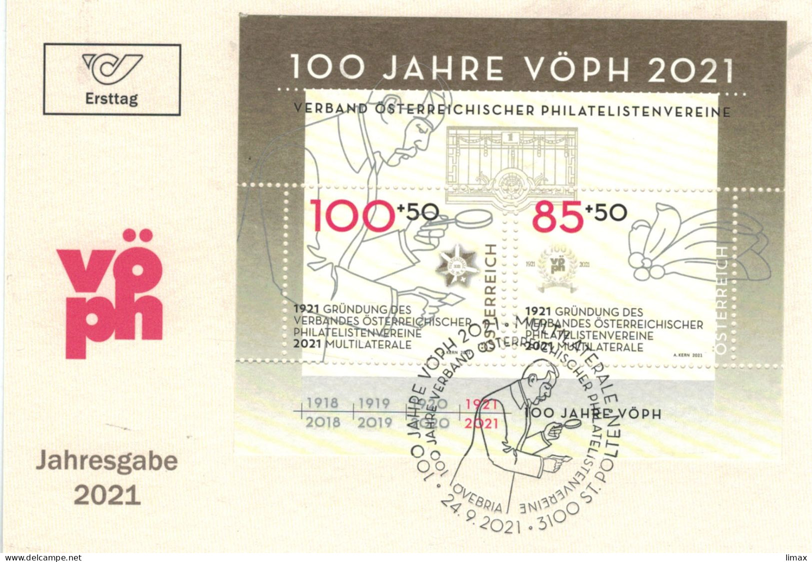 VÖPH Jahresgabe 2021 - 3100 St. Pölten - Briefe U. Dokumente